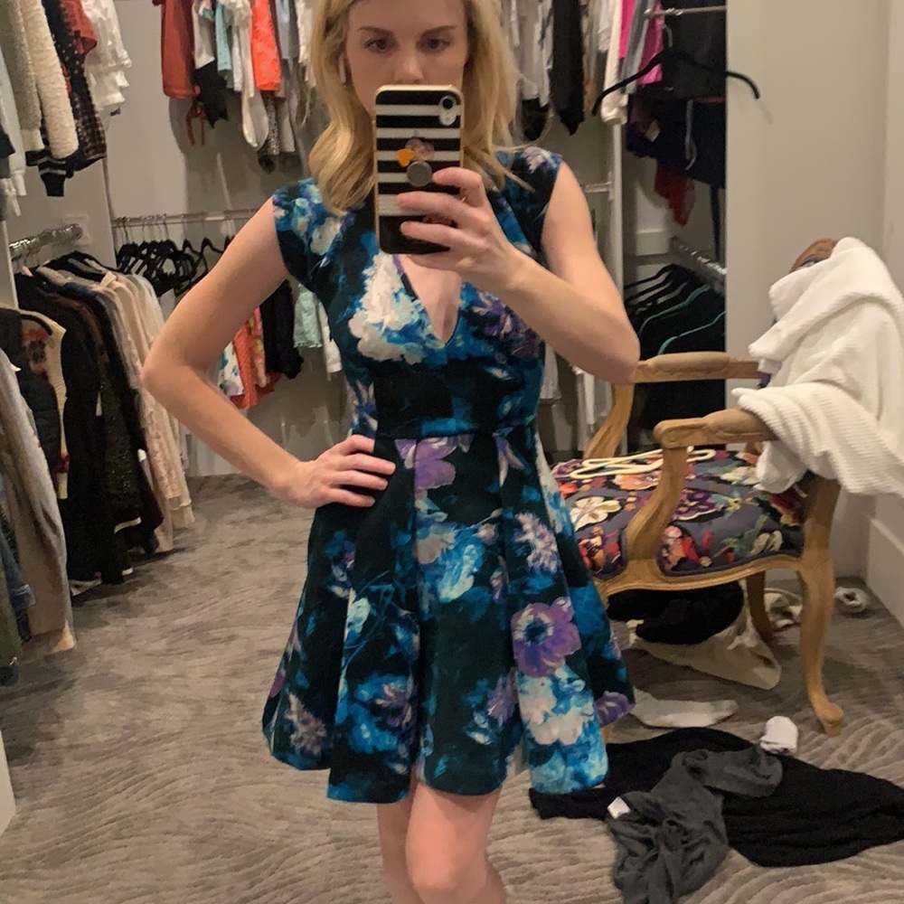 Blue flower dress